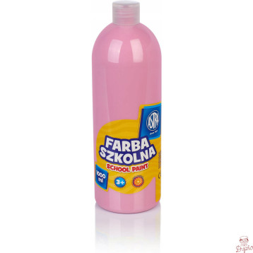 Farba plakatowa szkolna 1000ml jasna różowa 301217061 ASTRA