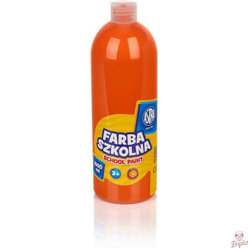 Farba plakatowa szkolna 1000ml pomarańczowa 301217060 ASTRA