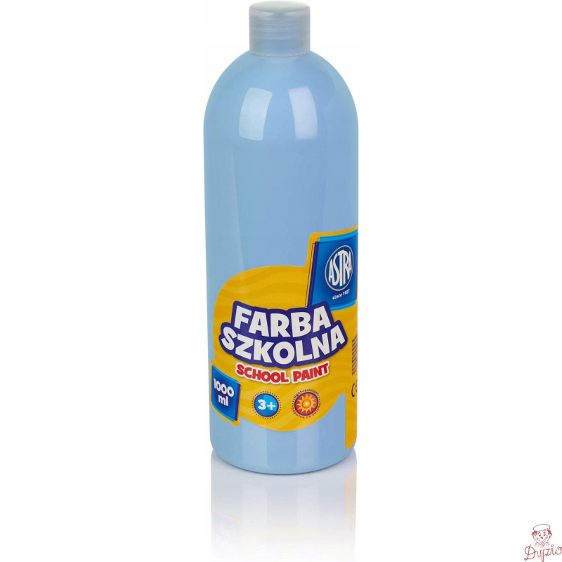 Farba plakatowa szkolna 1000ml błękitna 301217059 ASTRA