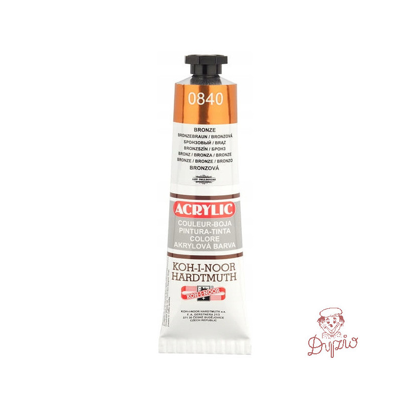 Farba akrylowa 162706 brązowa 40ml. KOH-I-NOOR