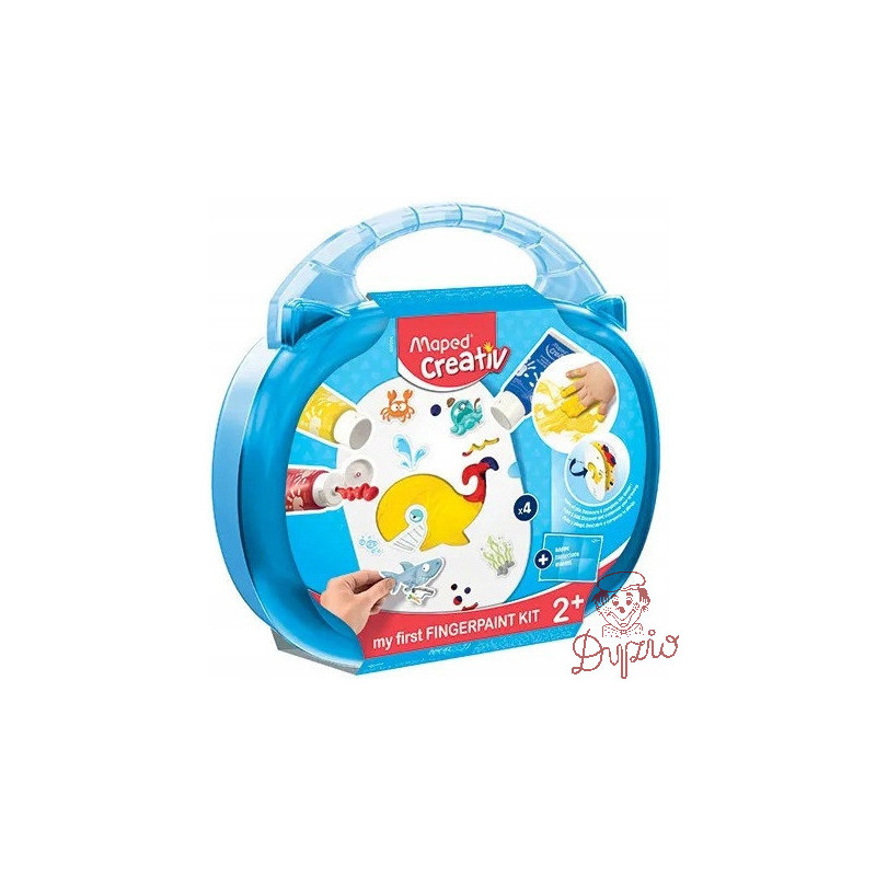 Farby do malowania palcami WALIZKA 907004 CREATIV MAPED