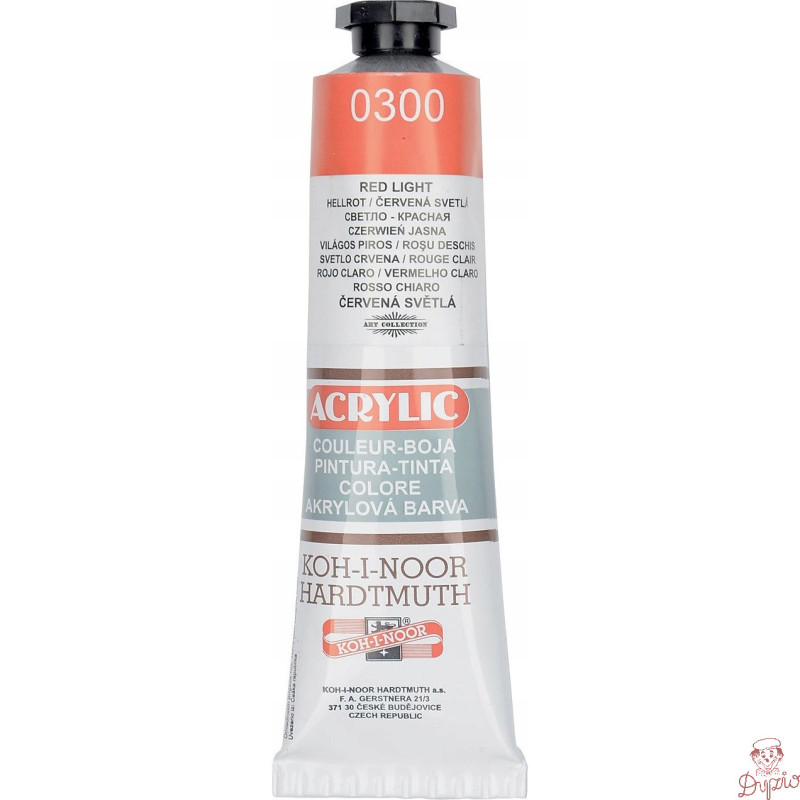 Farba akrylowa 162714 czerwona 0300 40ml.KOH