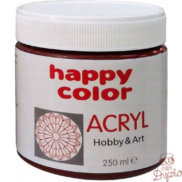 Farba akrylowa 250ml brązowy HA 7370 0250-7 Happy Color