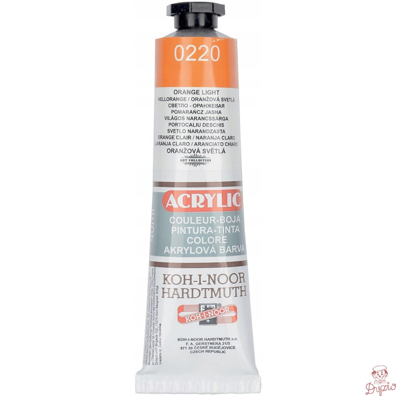 Farba akrylowa 162727 jasno pomarańczowa 0220 40ml KOH-I-NOOR