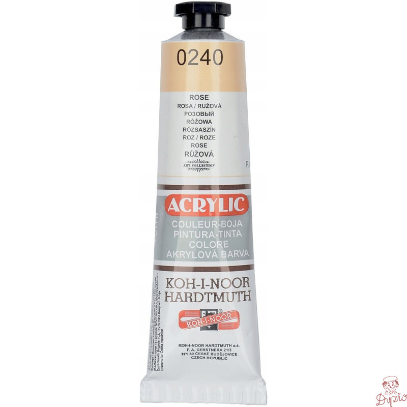 Farba akrylowa 162729 różowa 0240 40ml. KOH-I-NOOR