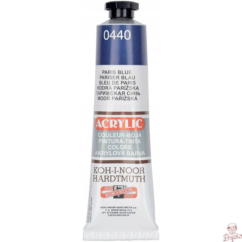 Farba akrylowa 162733 błękit paryski 0440 40ml. KOH-I-NOOR