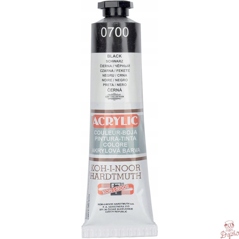 Farba akrylowa 162723 czarna 40ml. KOH-I-NOOR