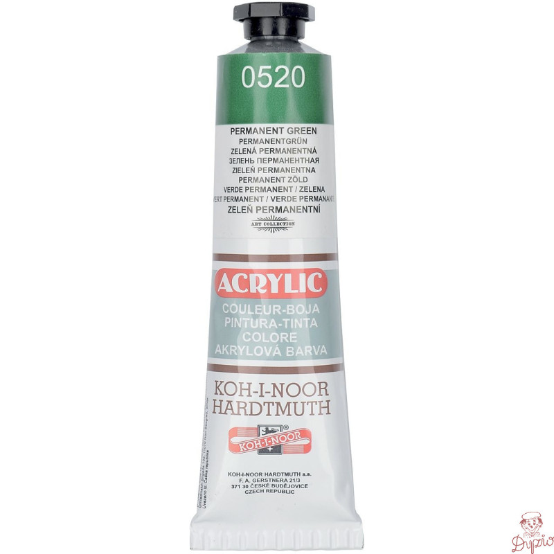 Farba akrylowa 162736 zieleń pernam.0520 40ml. KOH-I-NOOR