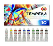 Farby TEMPERY 16ml. 10 kolorów 162548 KOH-I-NOOR