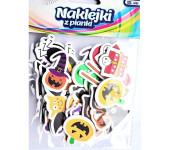 Naklejki z pianki HALLOWEEN pająki, eliksiry, nietoperze,trumny (32 szt.) PVH5 BREWIS