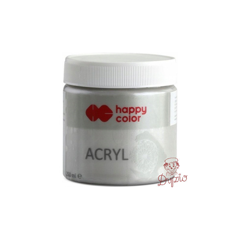 Farba TEMPERA srebrna 250ml HAPPY COLOR HA 7370 0250-81