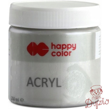 Farba TEMPERA srebrna 250ml HAPPY COLOR HA 7370 0250-81