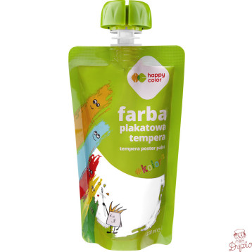 Farba plakatowa tempera biała 100ml HA 3310 0100-0 HAPPY COLOR