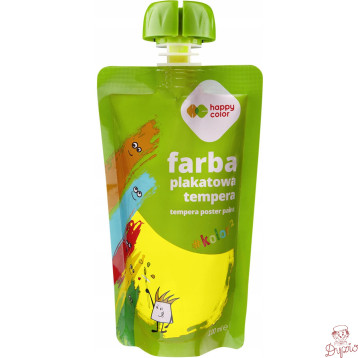 Farba plakatowa tempera neonowa żółta 100ml HA 3310 0100-01 HAPPY COLOR