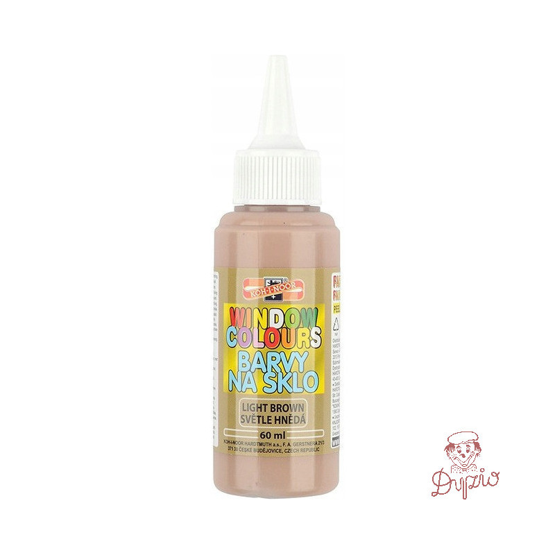 Farba witrażowa 60ml jasno brązowa 974212 KOH-I-NOOR