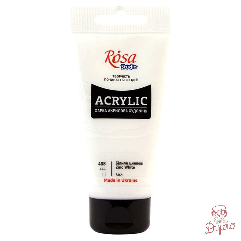 Farba akrylowa Rosa Studio 75ml ZINC WHITE 408