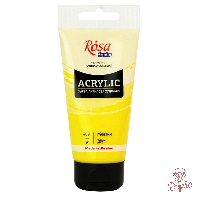 Farba akrylowa Rosa Studio 75ml YELLOW 409