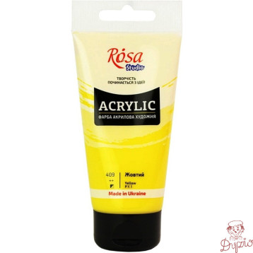 Farba akrylowa Rosa Studio 75ml YELLOW 409