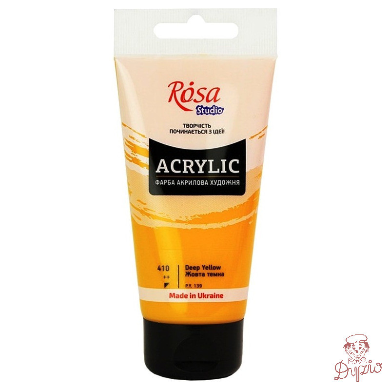 Farba akrylowa Rosa Studio 75ml DARK YELLOW 410