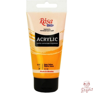 Farba akrylowa Rosa Studio 75ml DARK YELLOW 410
