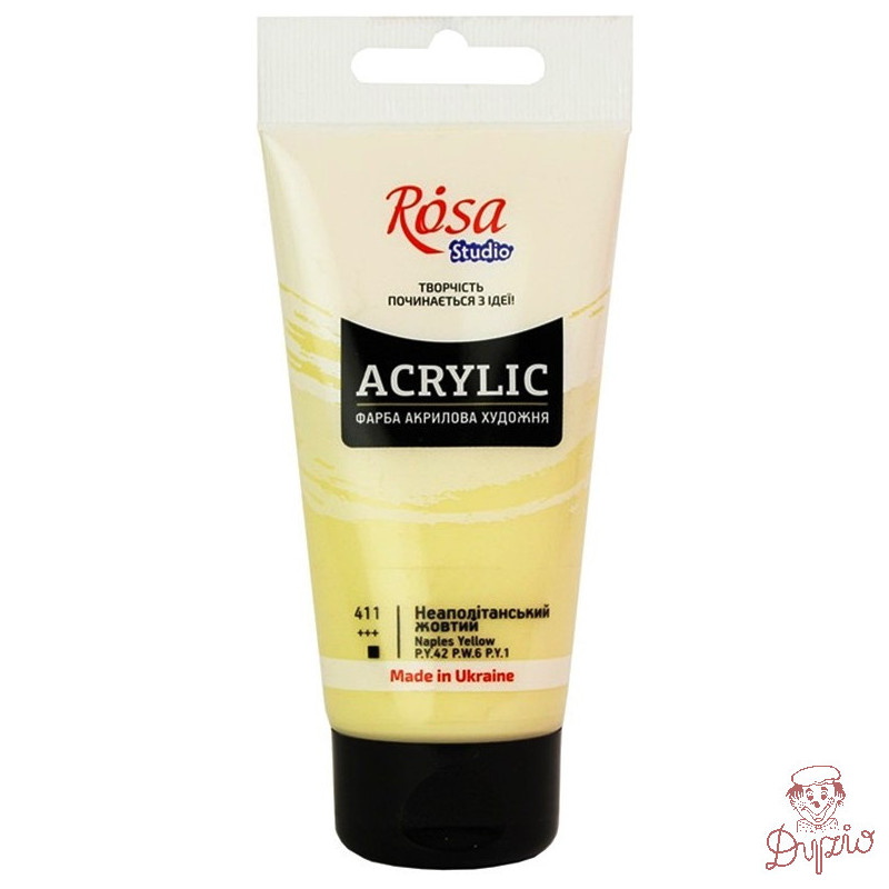 Farba akrylowa Rosa Studio 75ml NAPLES YELLOW 411