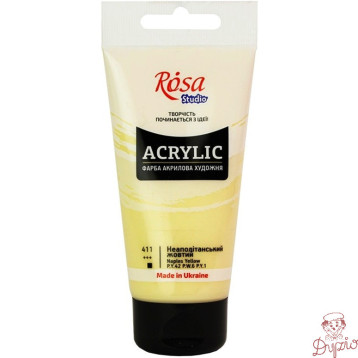 Farba akrylowa Rosa Studio 75ml NAPLES YELLOW 411