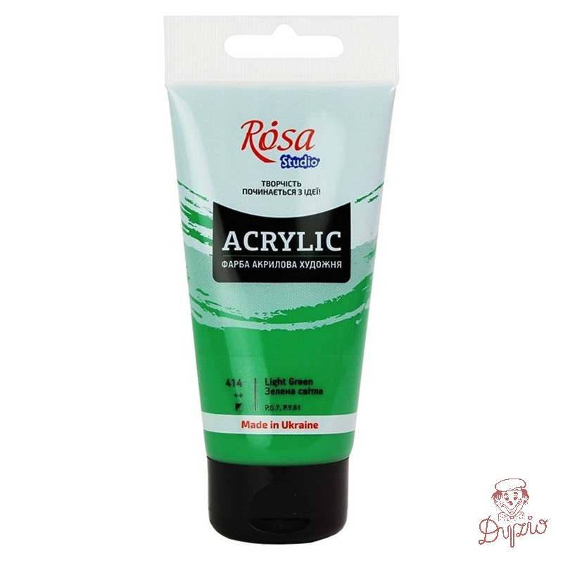 Farba akrylowa Rosa Studio 75ml LIGHT GREEN 414