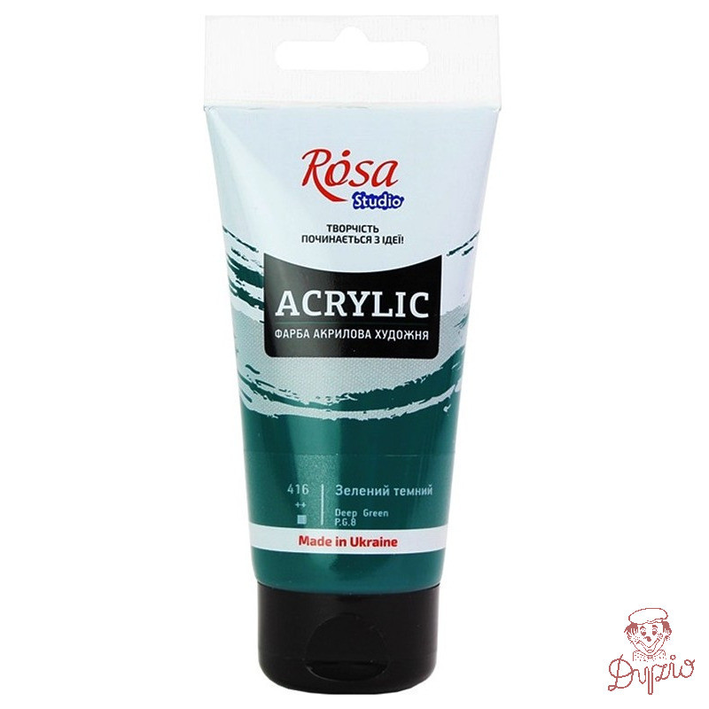 Farba akrylowa Rosa Studio 75ml DEEP GREEN 416