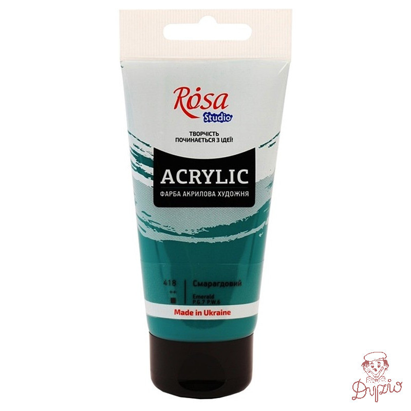 Farba akrylowa Rosa Studio 75ml EMERALD 418
