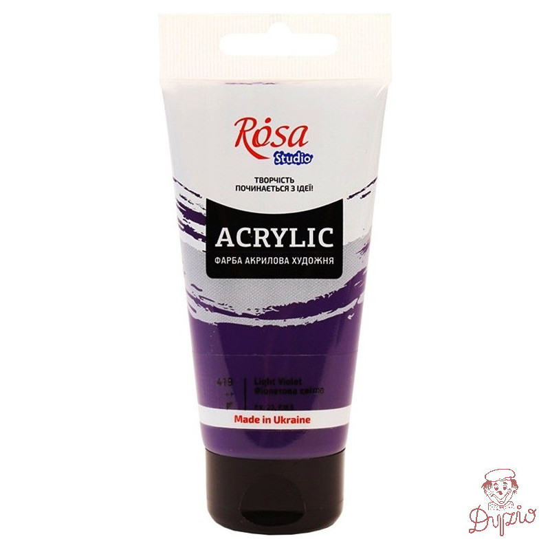 Farba akrylowa Rosa Studio 75ml LIGHT VIOLET 419