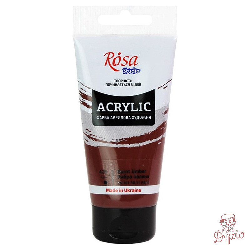 Farba akrylowa Rosa Studio 75ml BURNT UMBER 426