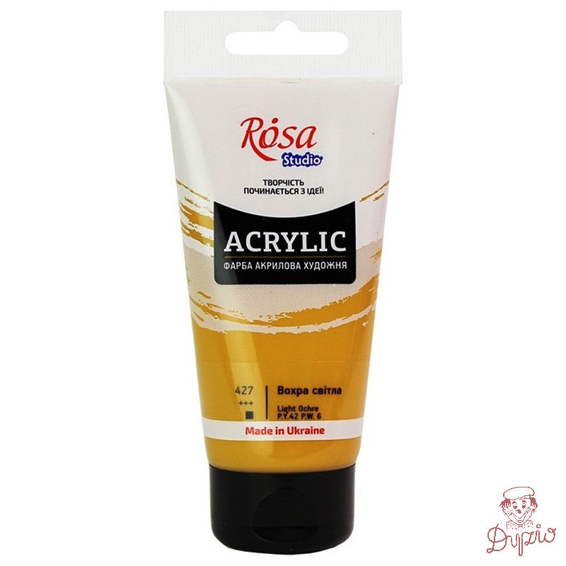Farba akrylowa Rosa Studio 75ml LIGHT OCHRE 427