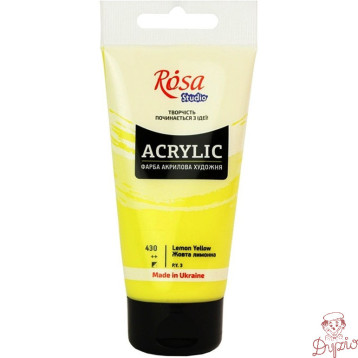 Farba akrylowa Rosa Studio 75ml LEMON YELLOW 430
