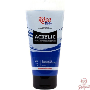 Farba akrylowa Rosa Studio 75ml PHTHALOCYANINE BLUE 437