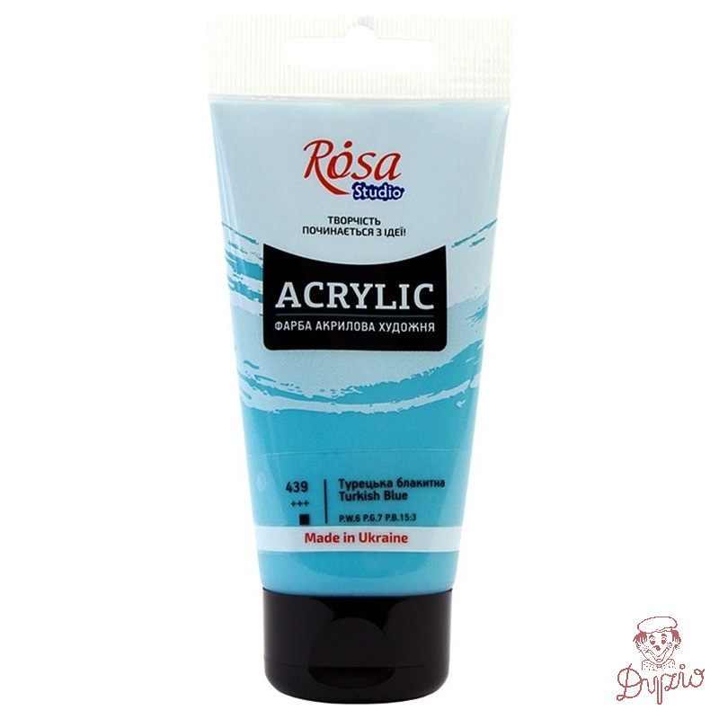 Farba akrylowa Rosa Studio 75ml TURKISH BLUE 439