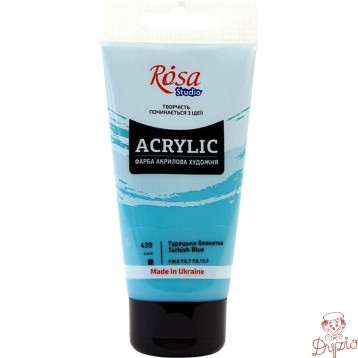 Farba akrylowa Rosa Studio 75ml TURKISH BLUE 439