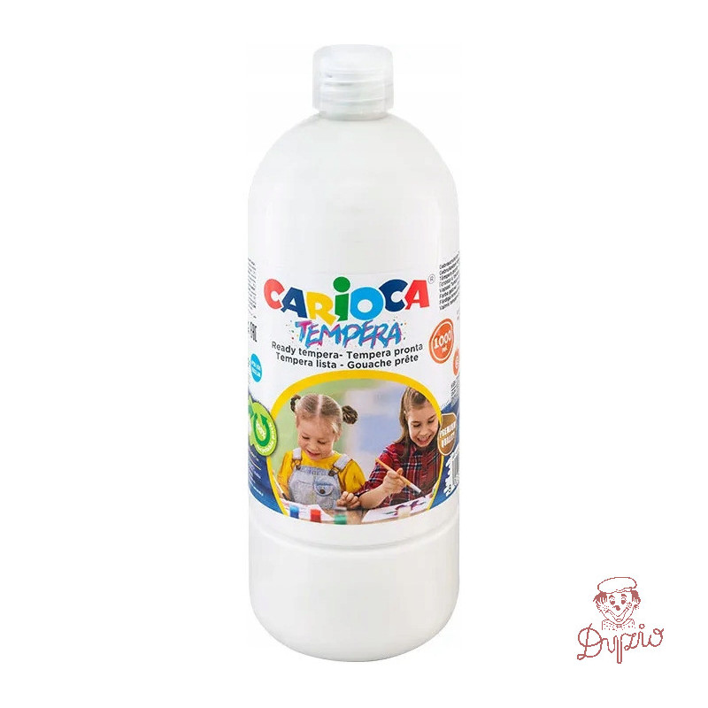 Farba CARIOCA TEMPERA 1000ml biała (40430/01) 170-2639