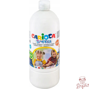 Farba CARIOCA TEMPERA 1000ml biała (40430/01) 170-2639