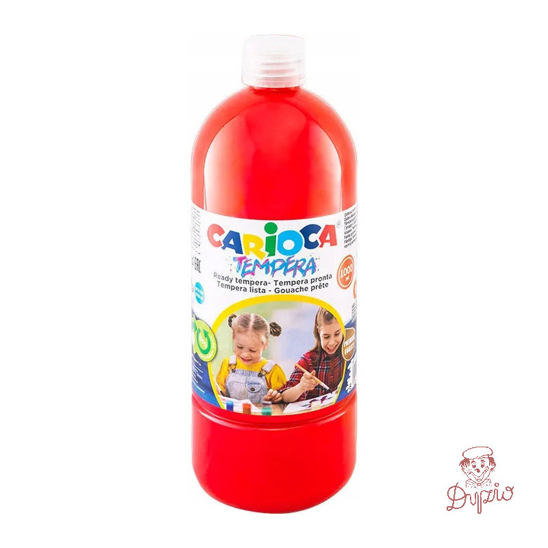 Farba CARIOCA TEMPERA 1000ml czerwona 170-1444 / 170-2643