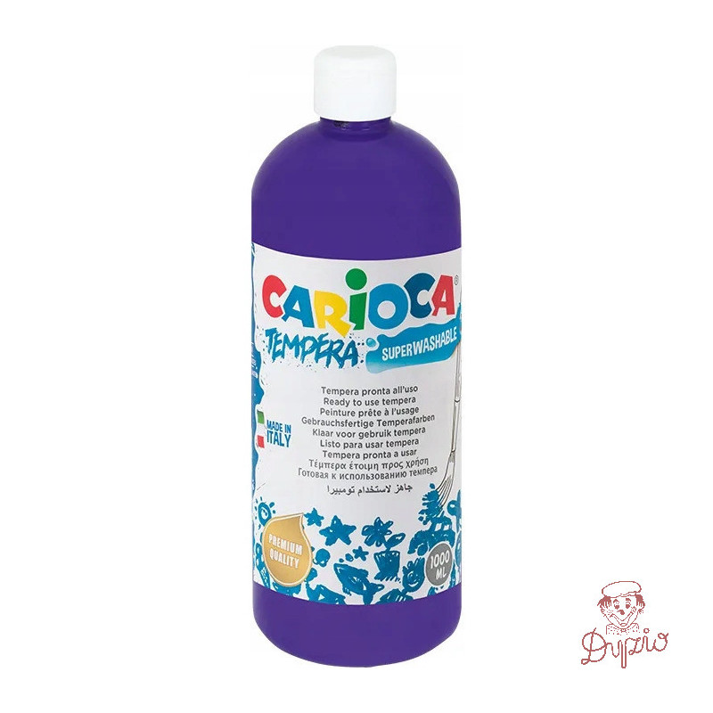 Farba CARIOCA TEMPERA 1000ml fioletowa 40430/18 170-1445