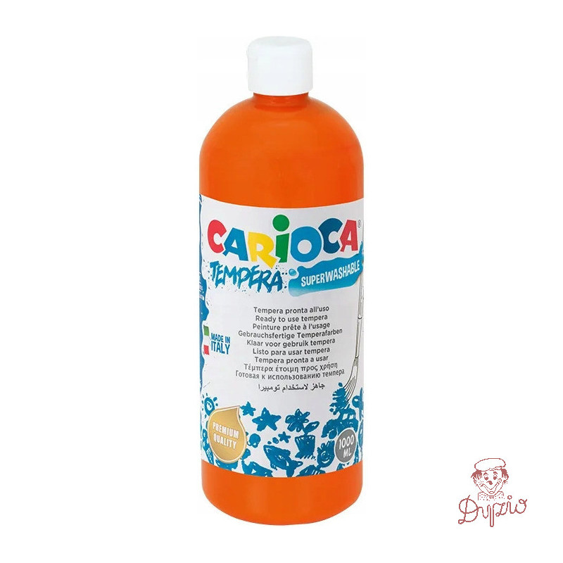 Farba CARIOCA TEMPERA 1000ml pomarańczowy 40430/11 170-1448