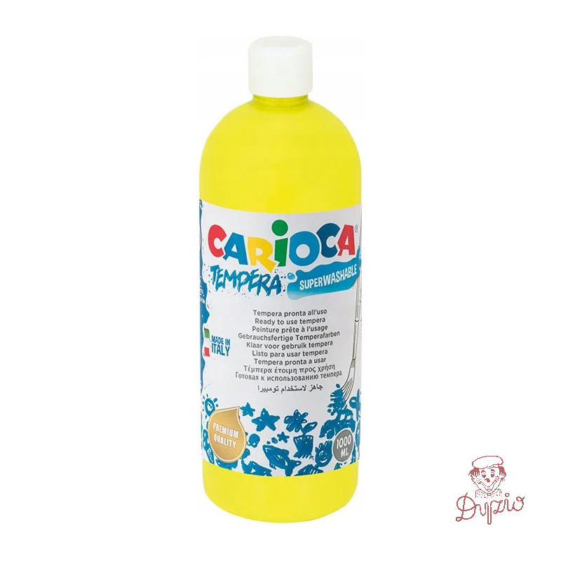 Farba CARIOCA TEMPERA 1000ml żółta (ko03/03) 170-1453