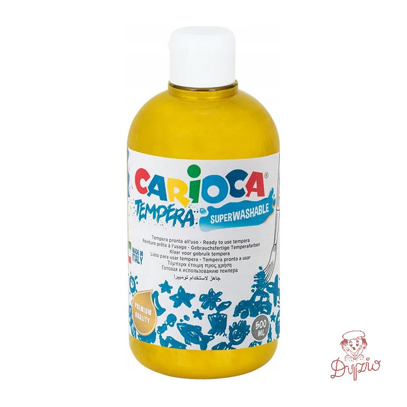 Farba CARIOCA TEMPERA 500ml złota (40427/19) 170-2217/2667