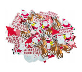 Naklejki z pianki MERRY CHRISTMAS 120szt. PVX26 BREWIS
