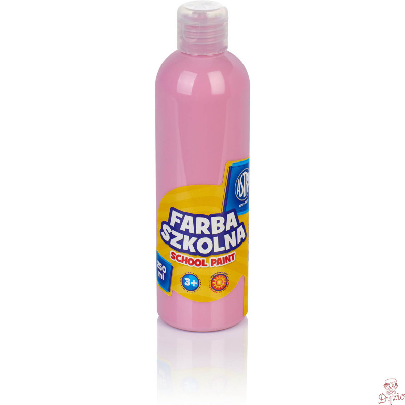 Farba szkolna Astra 250 ml - różowa jasna 301217024 ASTRA