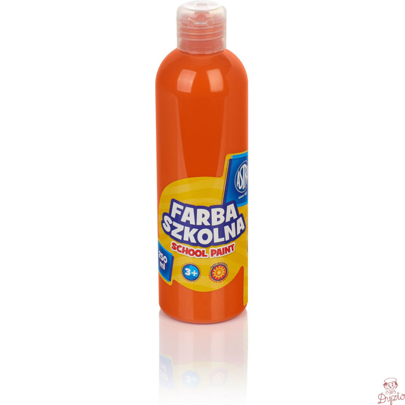 Farba szkolna Astra 250 ml - pomarańczowa 301217023 ASTRA