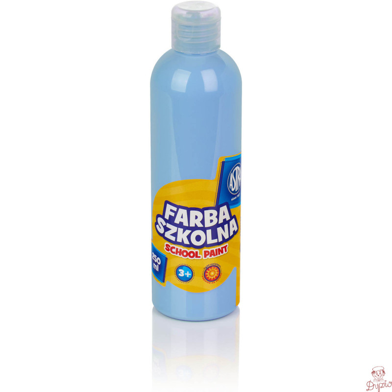 Farba szkolna Astra 250 ml - błękitna 301217022 ASTRA