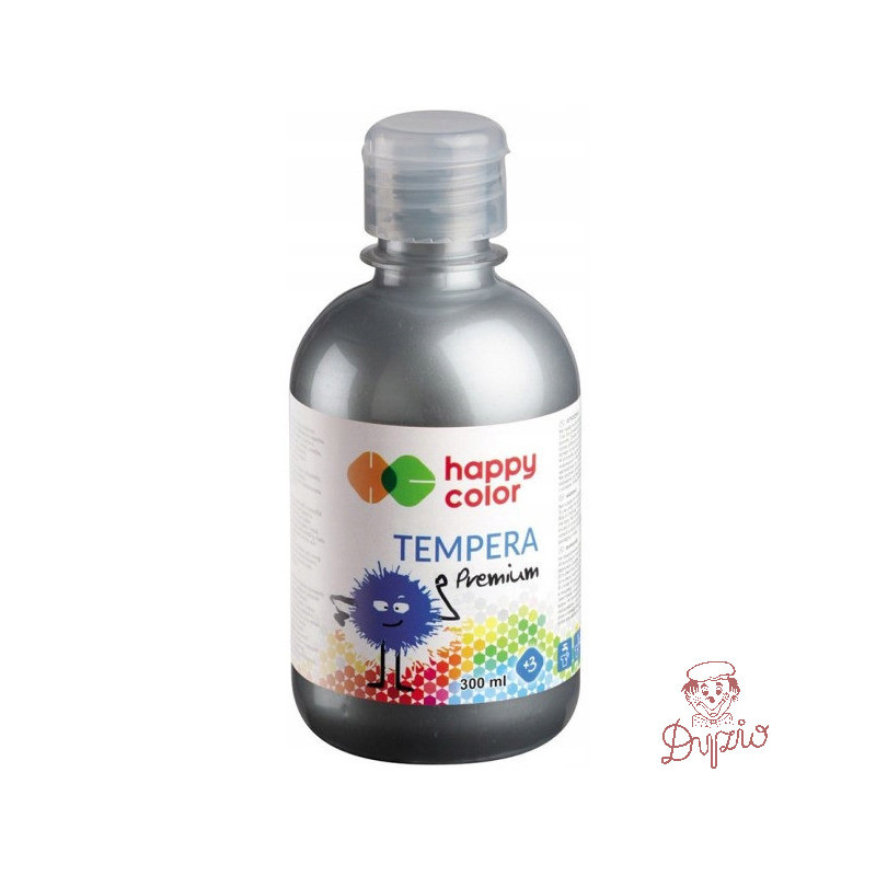 Farba TEMPERA Premium 300ml srebrny HAPPY COLOR 3310 0300-81