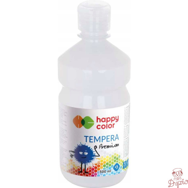 Farba TEMPERA Premium 500ml biała HAPPY COLOR HA 3310 0500-0