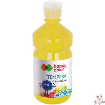 Farba TEMPERA Premium 500ml cytrynowa HAPPY COLOR HA 3310 0500-10